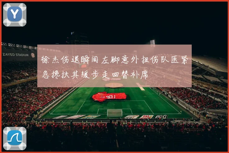 徐杰伤退瞬间左脚意外扭伤队医紧急搀扶其缓步走回替补席