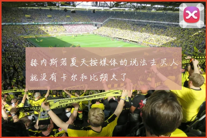 赫内斯若夏天按媒体的说法去买人就没有卡尔和比朔夫了