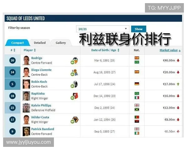 德甲球队转会市场价格排名前十